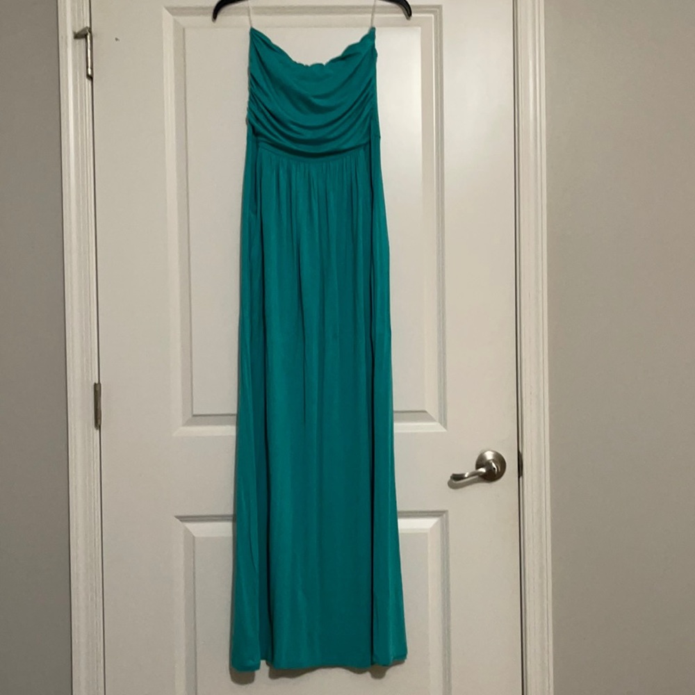 Strapless maxi dress